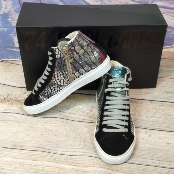 P448 Sneakers Shoes Star 2.0 Lunar Silver High Top Size 36